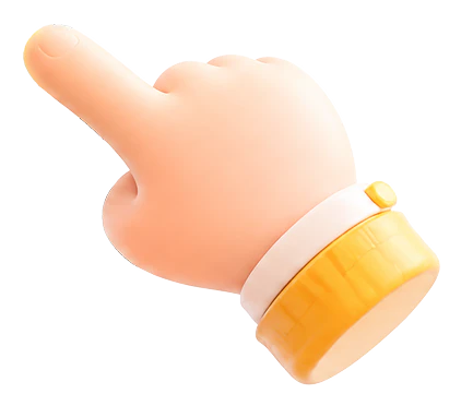 点击去抽奖按钮的手势图