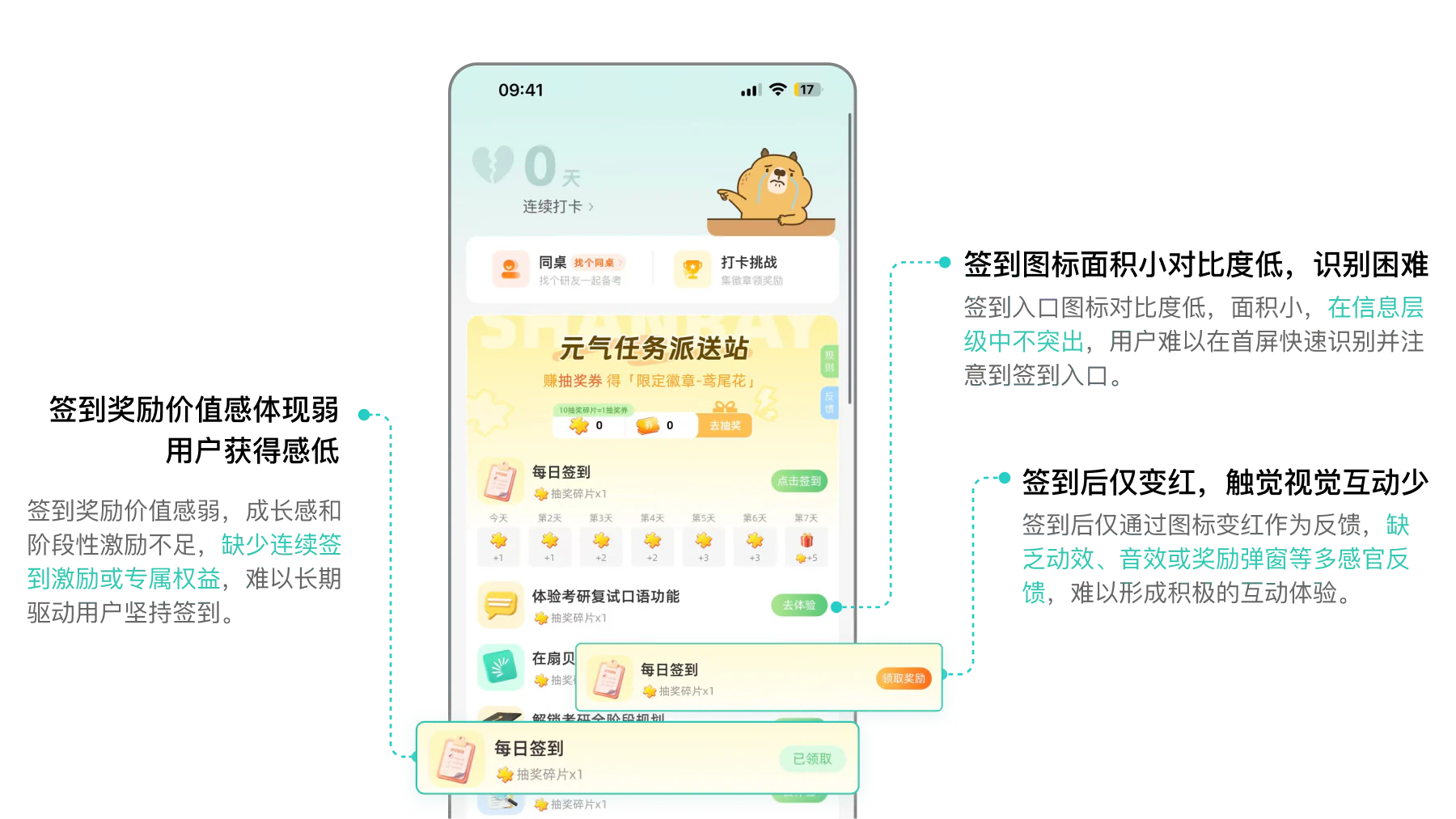 签到入口问题图